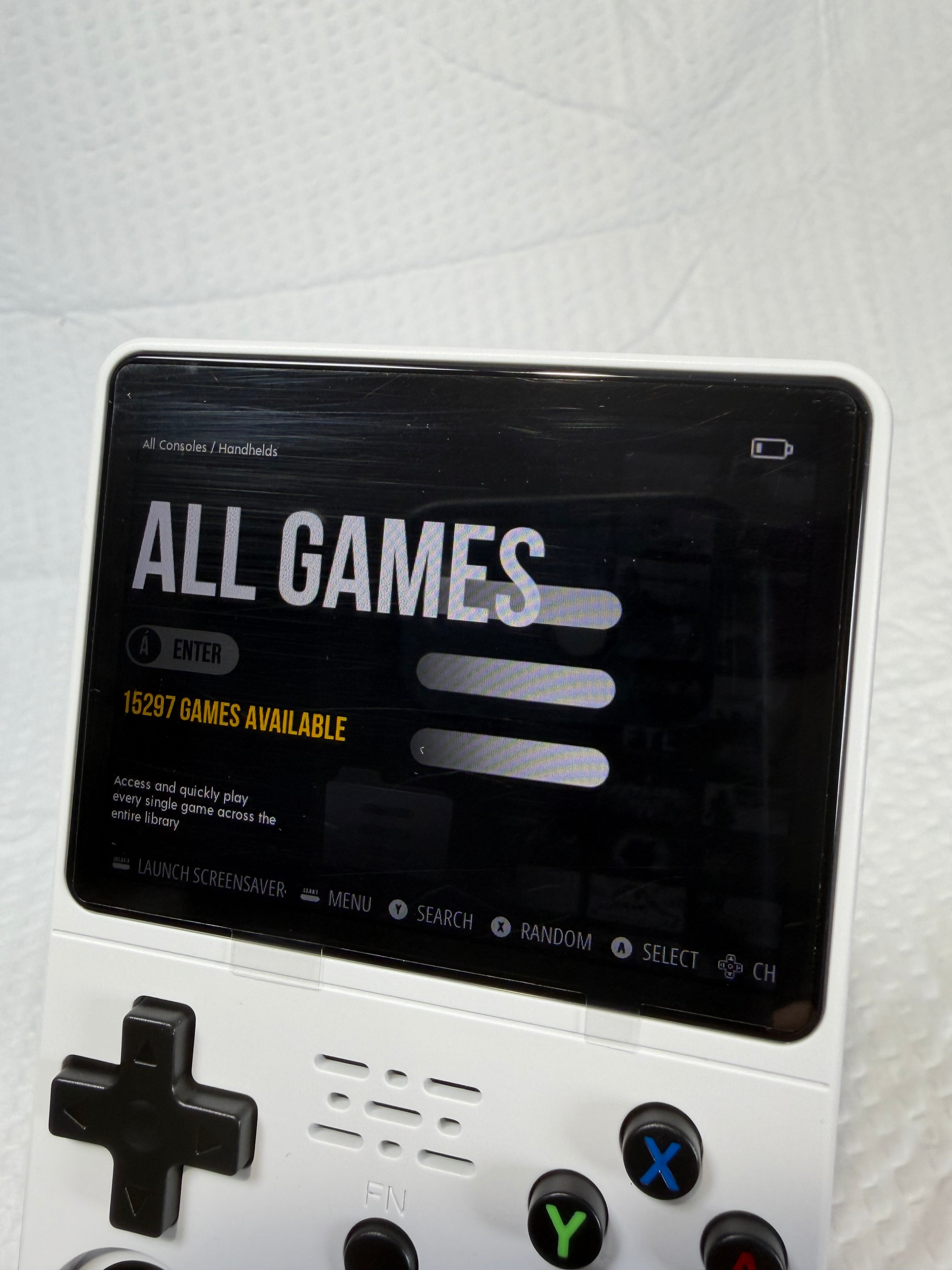 R36S handheld retro gaming console