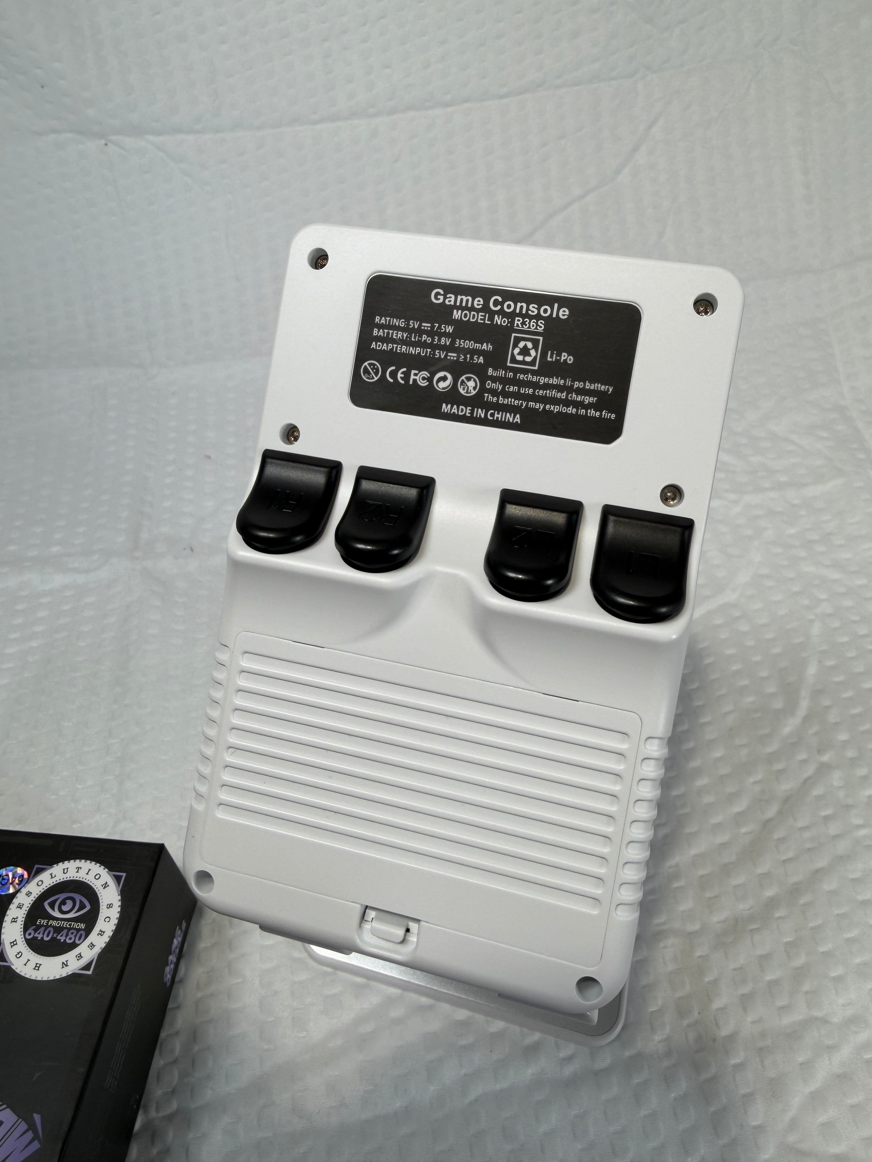 R36S handheld retro gaming console