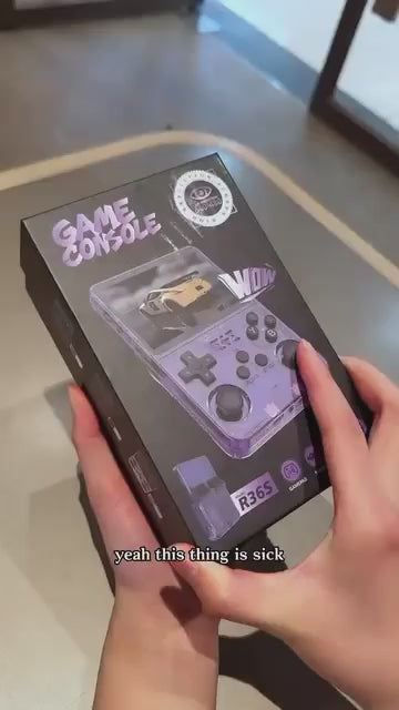 R36S handheld retro gaming console